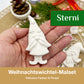 CERAVELLE™ Adventskalender-Füllung oder Wichtelgeschenk: Weihnachtswichtel-Malset – Kreative Figuren zum Bemalen für Kinder & Erwachsene